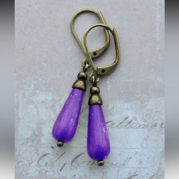 Boho Crystal  Drop Earrings A1311 - Picture 1 of 2